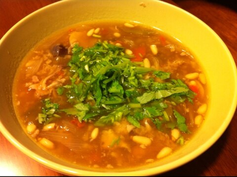 炊飯器で！お手軽鶏スープ